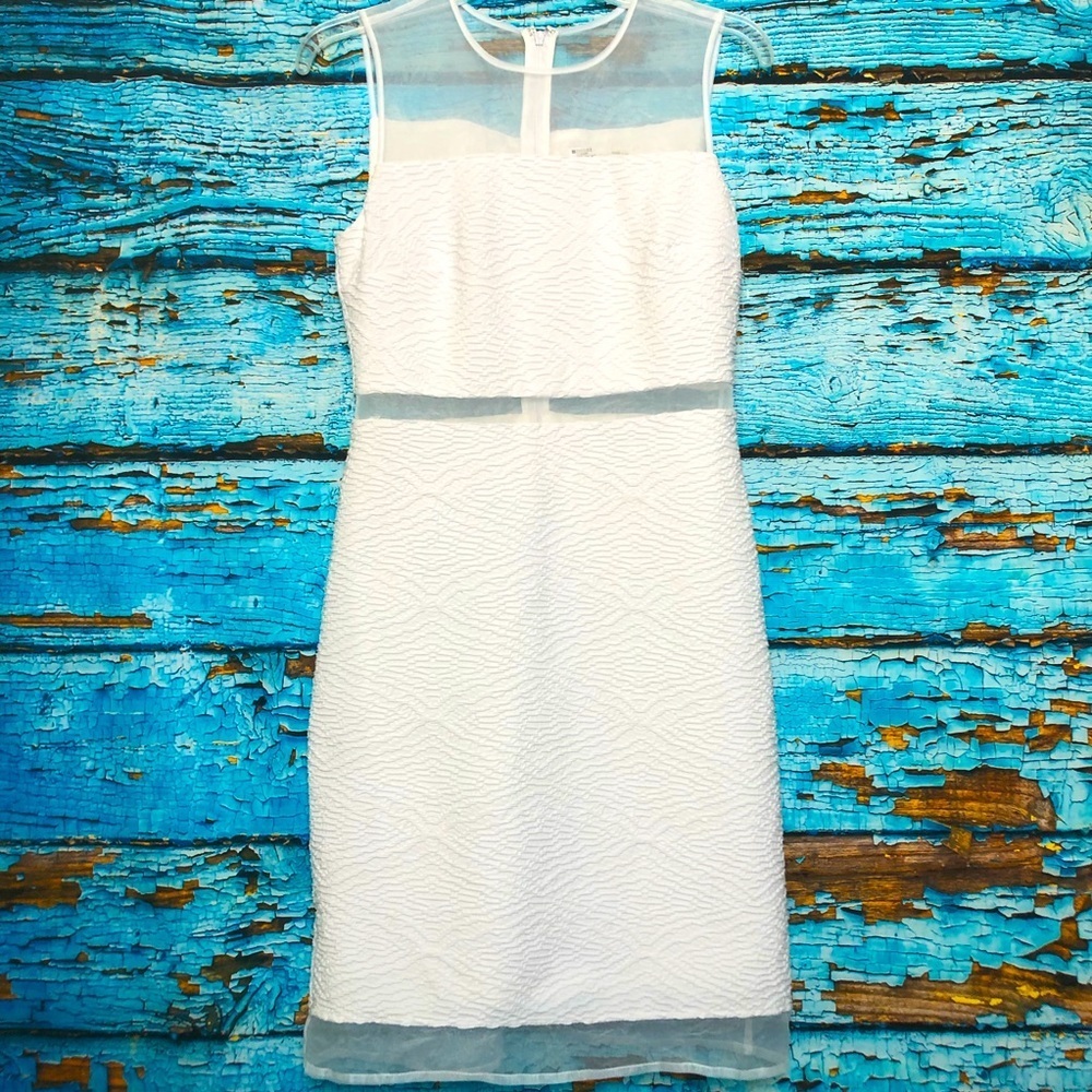 Calvin Klein White Cocktail Bridal Engagement Dress Size 4